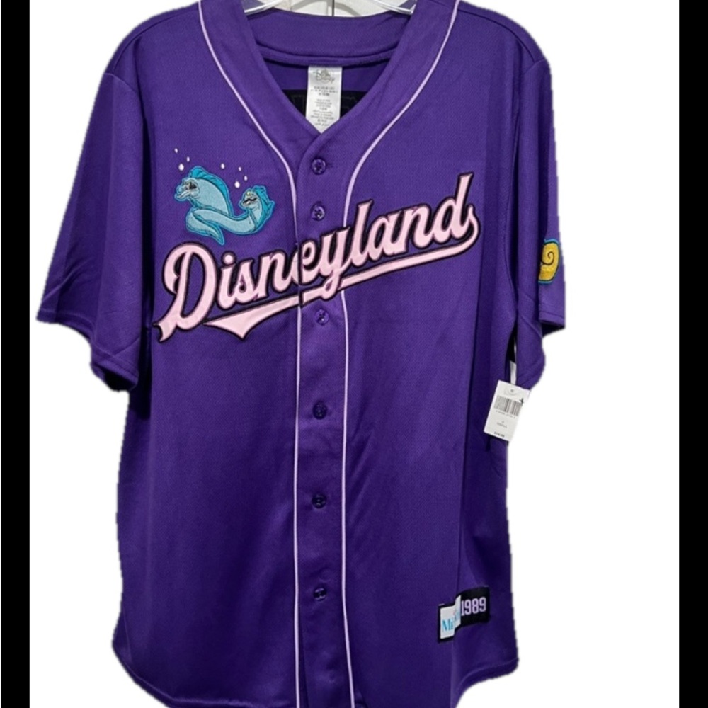 NWT Disney Parks Disneyland Villains Ursula Baseball Jersey Size:XXL  Purple new